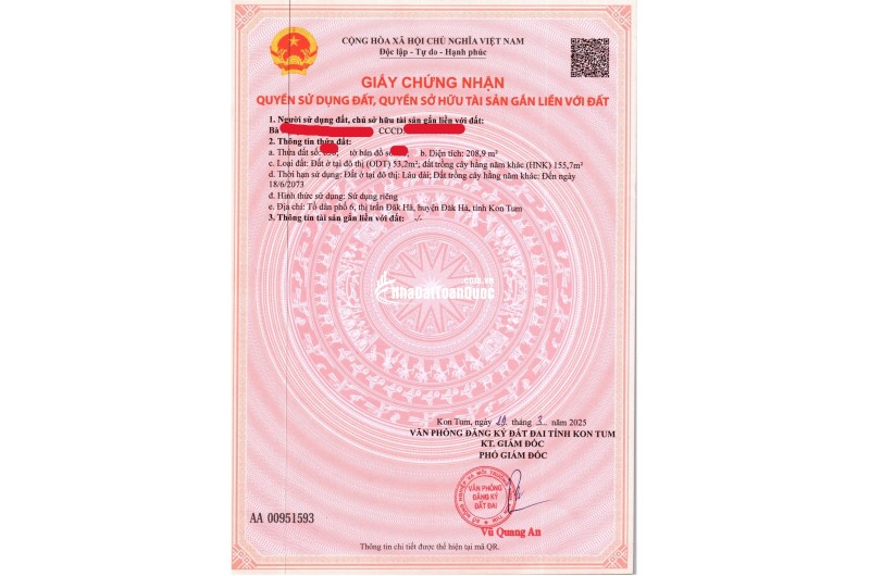 Cơ hội vàng cho nhà đầu tư đây ạ! Em đang có một lô đất siêu đẹp, vị trí đắc địa ngay tại trung tâm Đắk Hà, Kon Tum, 

tiềm năng tăng giá x3 x5 là
